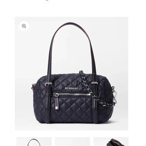 MZ Wallace Small Barrel Tote. Black